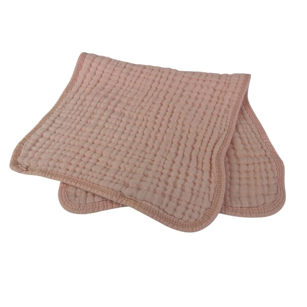 Comfy Cubs Muslin Burp Cloths Large 100% Cotton 19" x 10" Pink - Picture 1 of 5